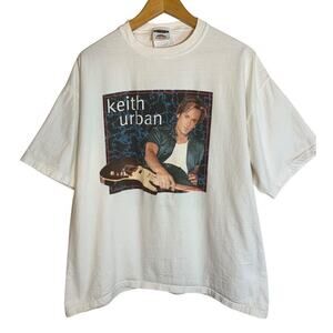 Vintage 2001 Keith Urban Where the Blacktop Ends Concert Tour T-Shirt Large